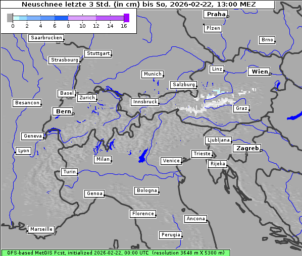 Neuschnee, 22. 2. 2026