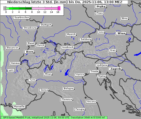 Niederschlag, 6. 11. 2025