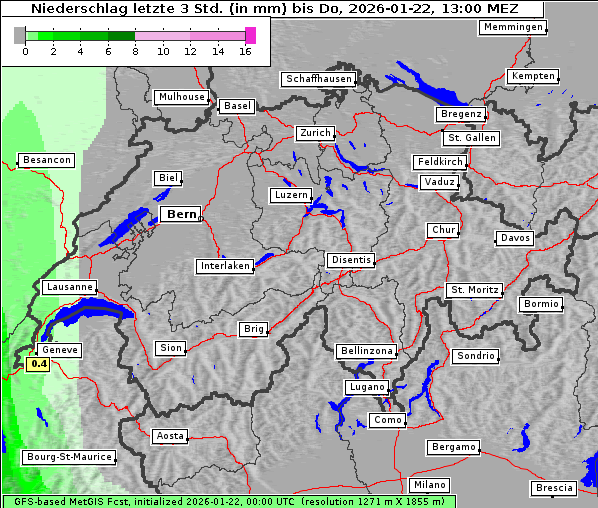 Niederschlag, 22. 1. 2026