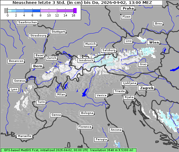 Neuschnee, 2. 4. 2026