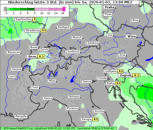 Niederschlag, 3. 1. 2026