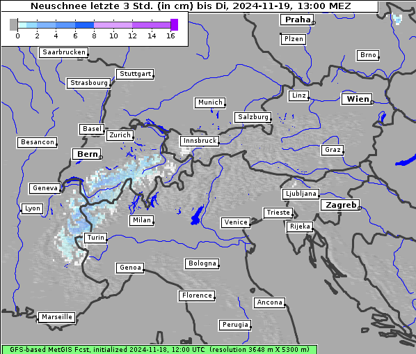 Neuschnee, 19. 11. 2024