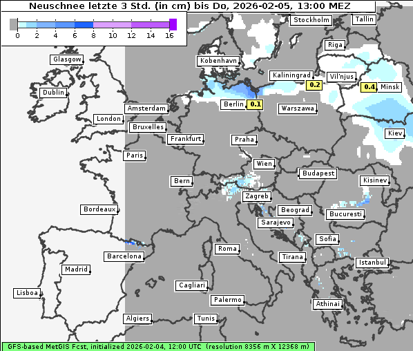 Neuschnee, 5. 2. 2026