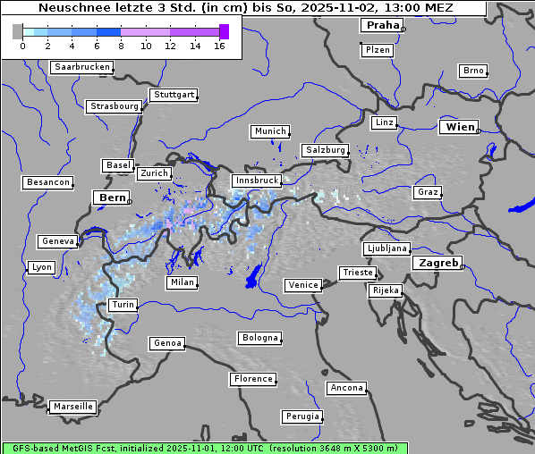 Neuschnee, 2. 11. 2025