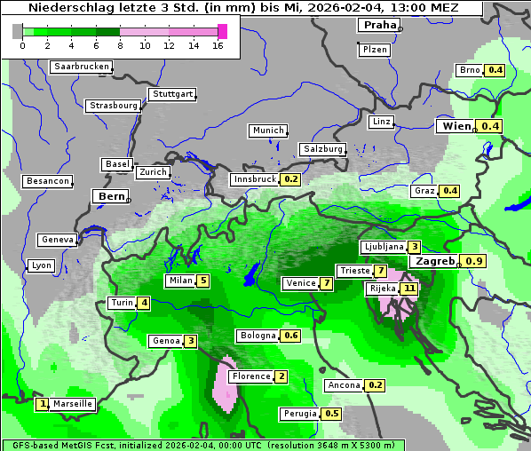 Niederschlag, 4. 2. 2026