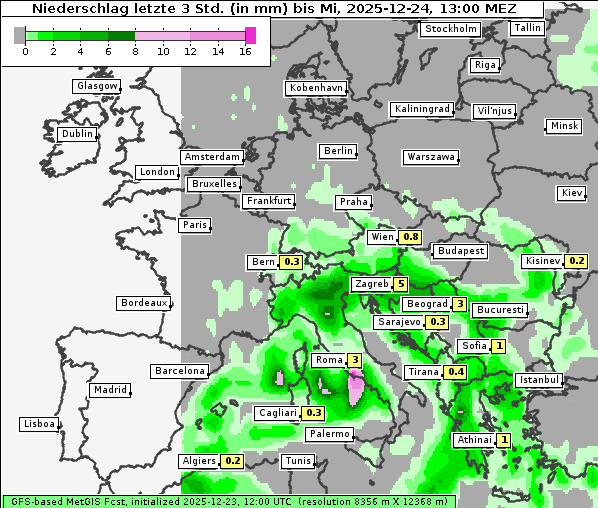 Niederschlag, 24. 12. 2025