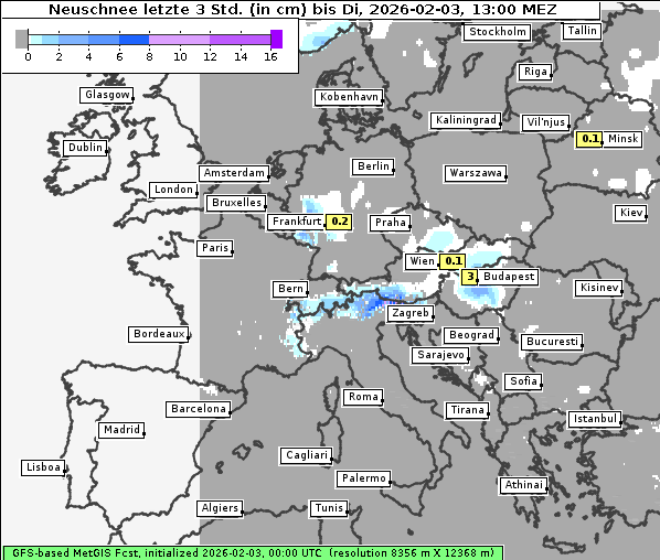 Neuschnee, 3. 2. 2026