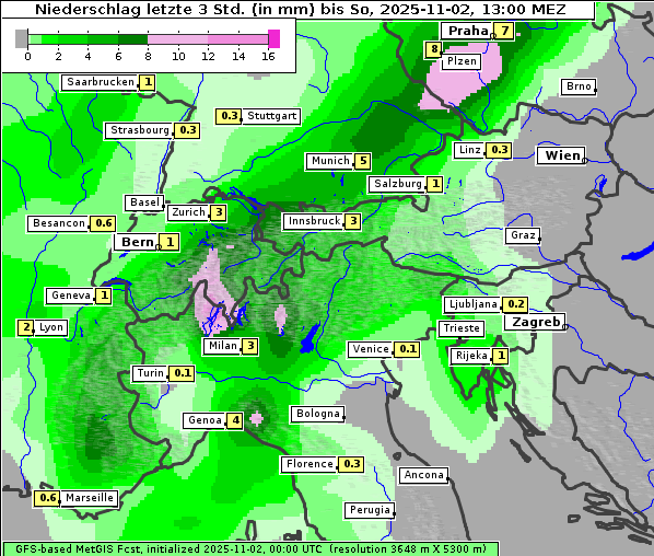 Niederschlag, 2. 11. 2025