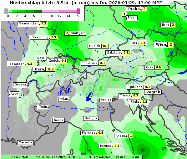 Niederschlag, 29. 1. 2026
