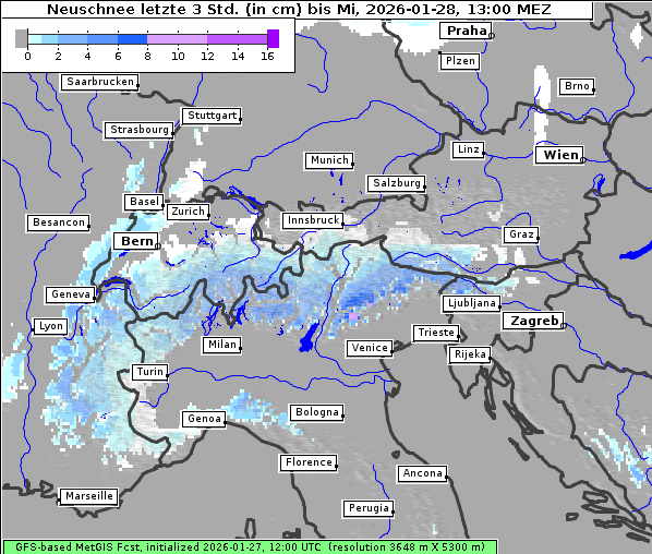 Neuschnee, 28. 1. 2026