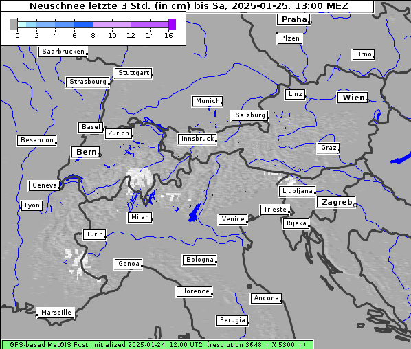 Neuschnee, 25. 1. 2025