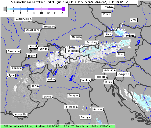 Neuschnee, 2. 4. 2026