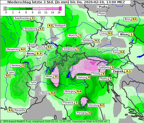 Niederschlag, 19. 2. 2026