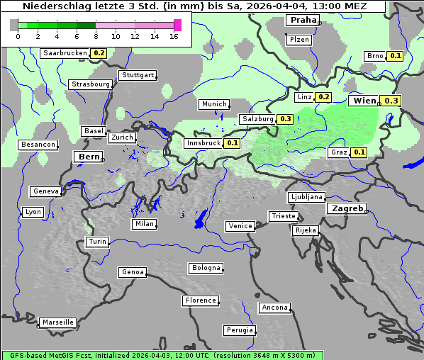 Niederschlag, 4. 4. 2026