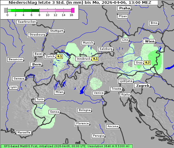 Niederschlag, 6. 4. 2026