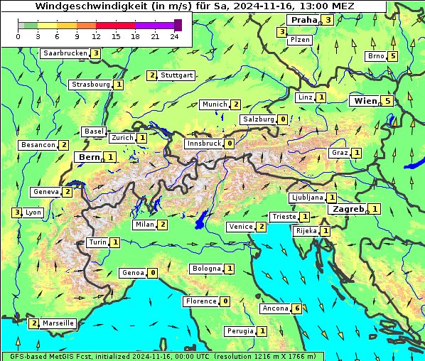 Wind, 16. 11. 2024