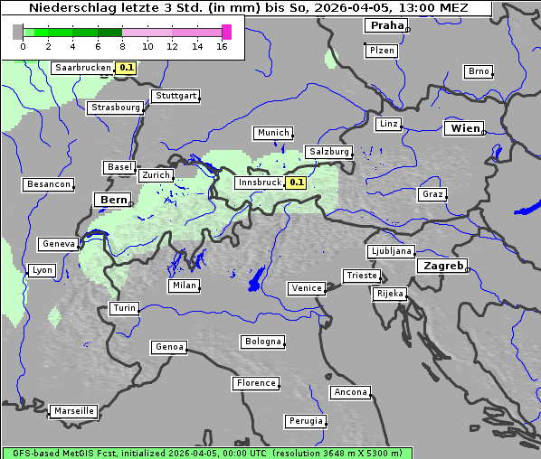 Niederschlag, 5. 4. 2026