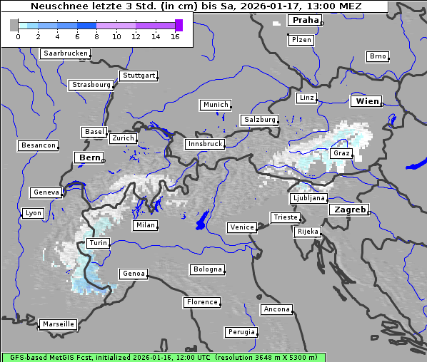 Neuschnee, 17. 1. 2026