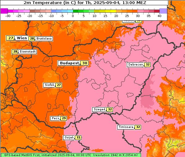 Temperatur, 4. 9. 2025