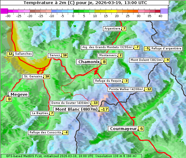 Temperatur, 19. 3. 2026