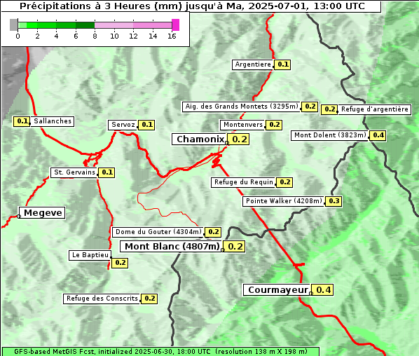 Niederschlag, 1. 7. 2025