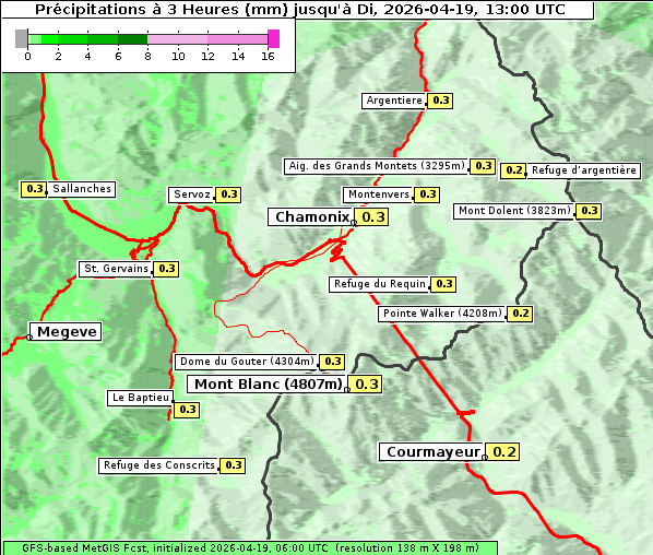 Niederschlag, 19. 4. 2026