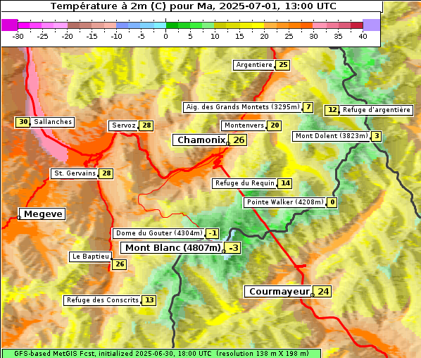Temperatur, 1. 7. 2025