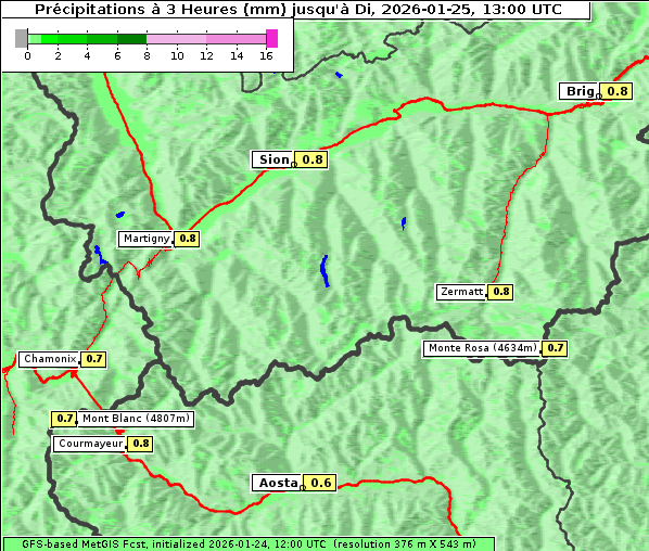 Niederschlag, 25. 1. 2026