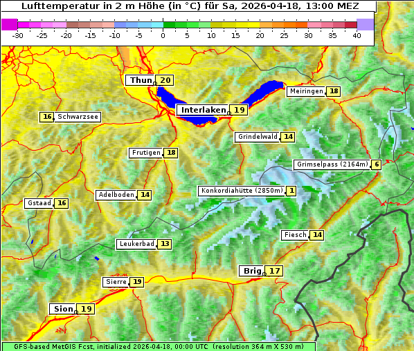 Temperatur, 18. 4. 2026
