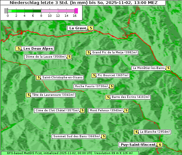 Niederschlag, 2. 11. 2025