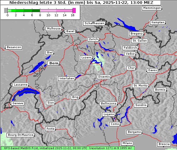 Niederschlag, 22. 11. 2025