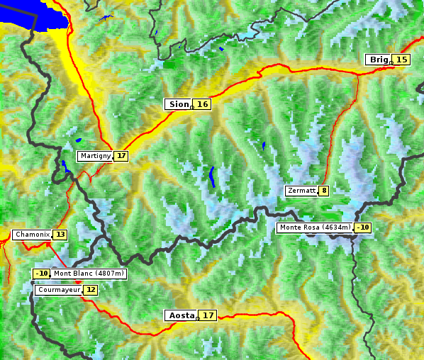 Temperatur, 16. 4. 2026