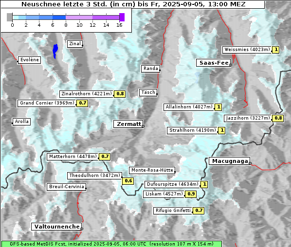 Neuschnee, 5. 9. 2025
