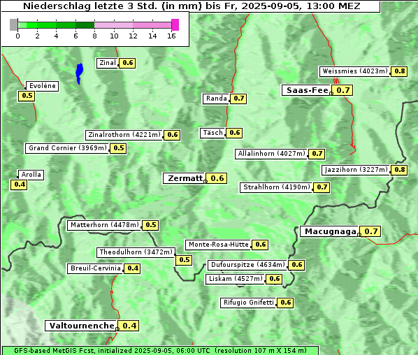 Niederschlag, 5. 9. 2025