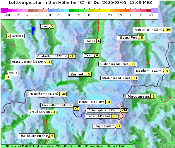 Temperatur, 5. 3. 2026