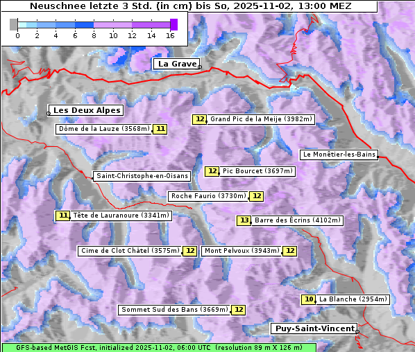 Neuschnee, 2. 11. 2025