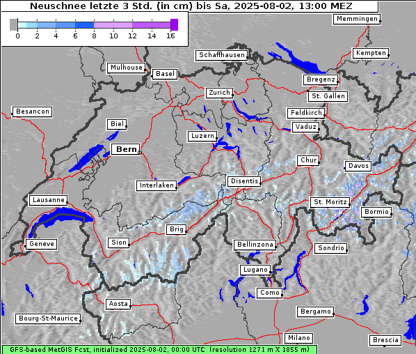Neuschnee, 2. 8. 2025
