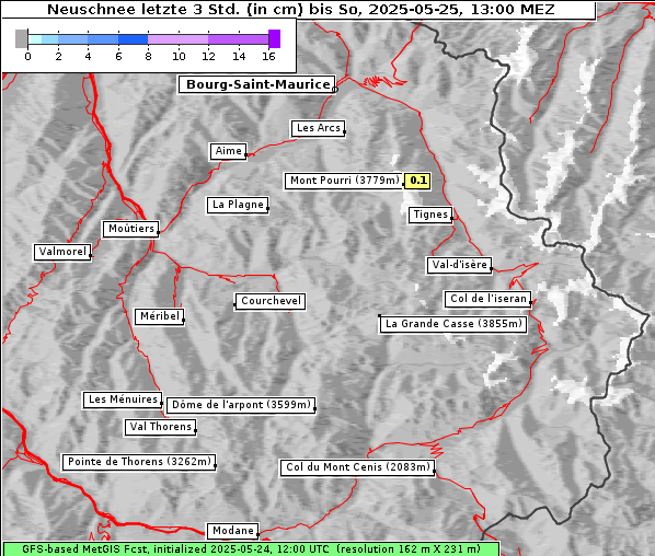 Neuschnee, 25. 5. 2025