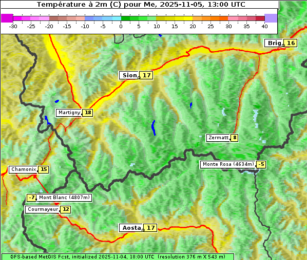 Temperatur, 5. 11. 2025