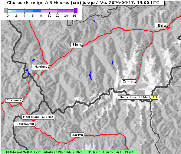 Neuschnee, 17. 4. 2026