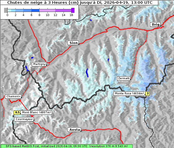 Neuschnee, 19. 4. 2026