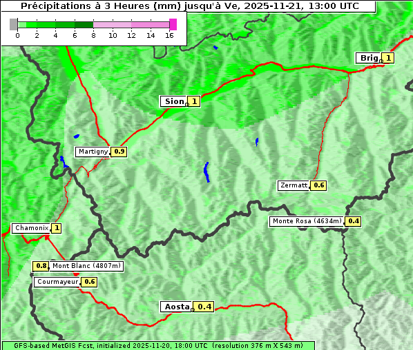 Niederschlag, 21. 11. 2025