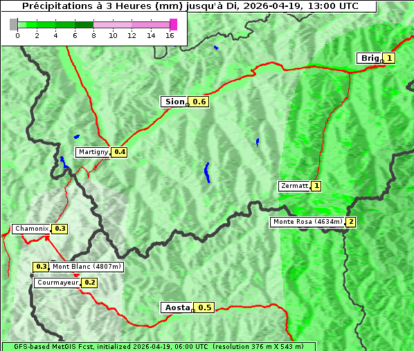 Niederschlag, 19. 4. 2026