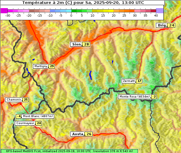 Temperatur, 20. 9. 2025