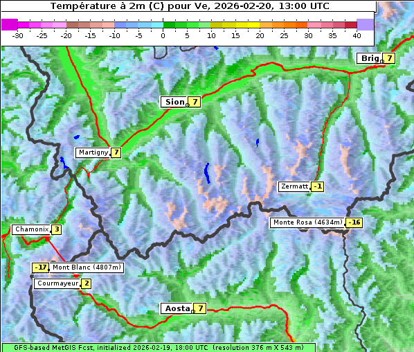 Temperatur, 20. 2. 2026