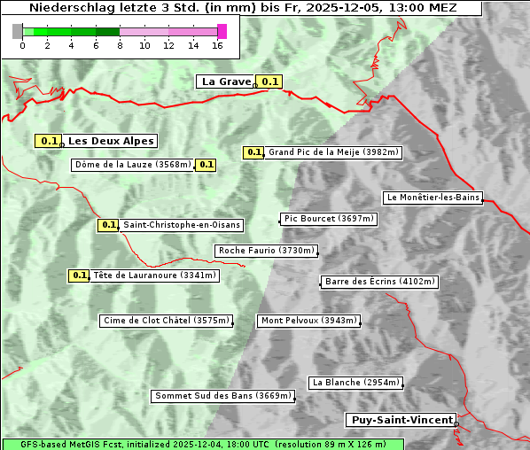 Niederschlag, 5. 12. 2025