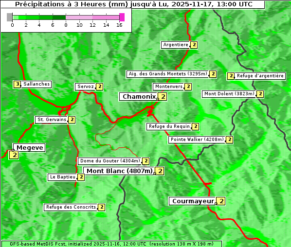 Niederschlag, 17. 11. 2025