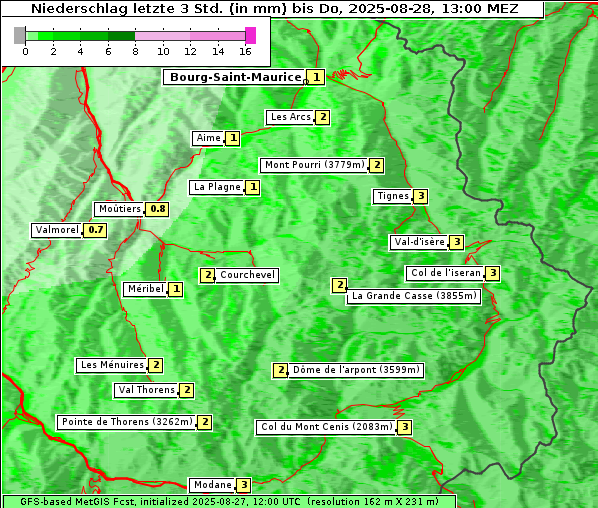Niederschlag, 28. 8. 2025