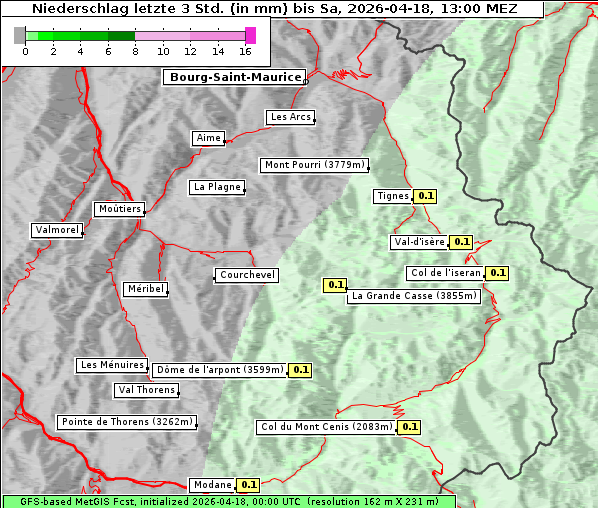 Niederschlag, 18. 4. 2026