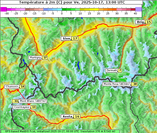 Temperatur, 17. 10. 2025